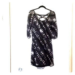 Black chiffon express dress